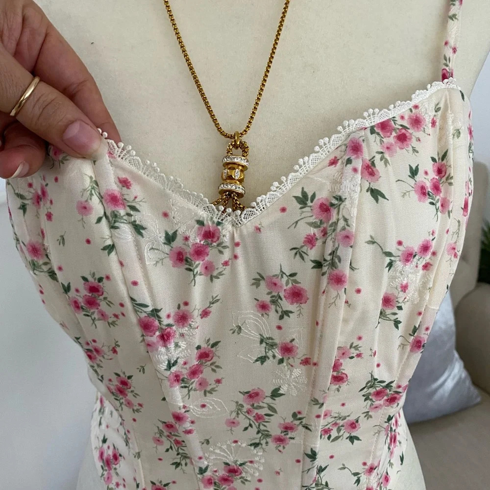 Floral Corset Top - Picture 4 of 13